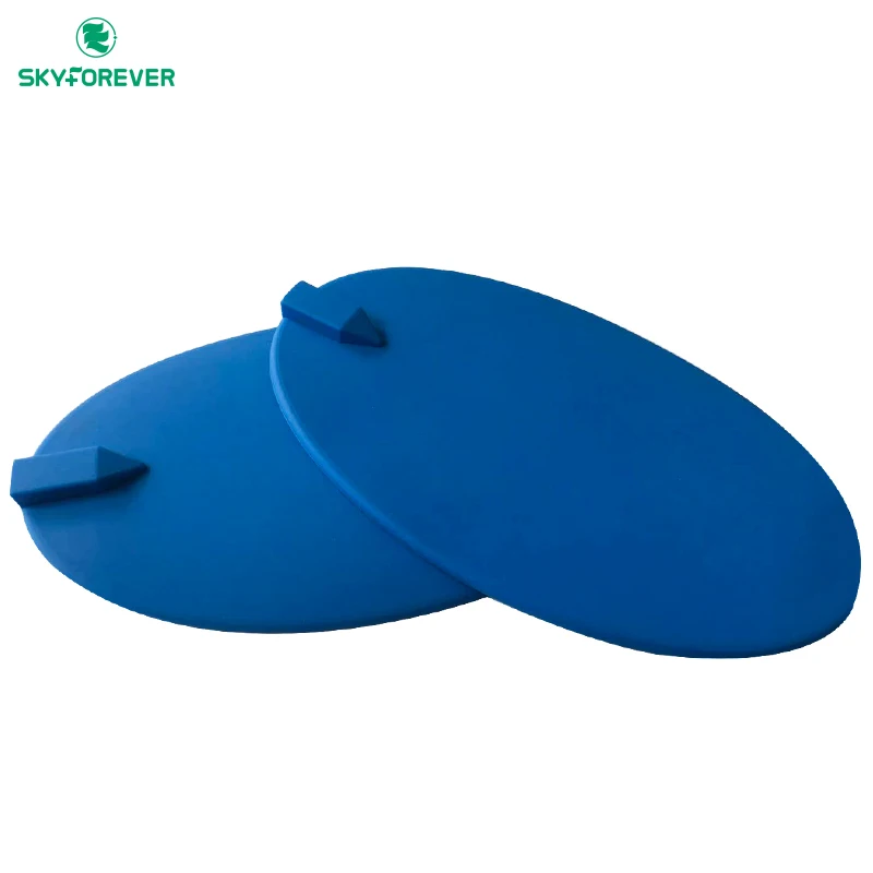 Skyforever 158x95mm Silicone Electrode Pads/rubber Electrode Pad For Body Massage Blue Carbon