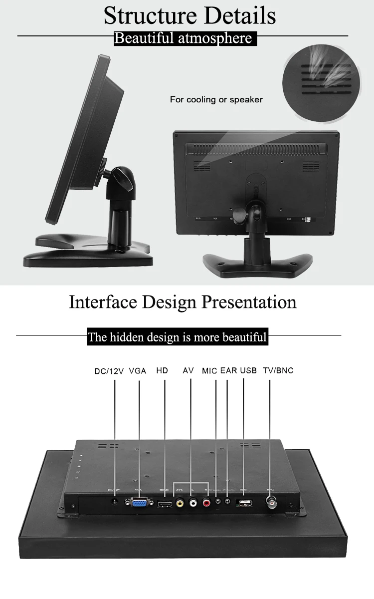 Customize PCAP Open Frame raspberry Pl Lcd Touch Screen 10.1 inchTouch  Panel