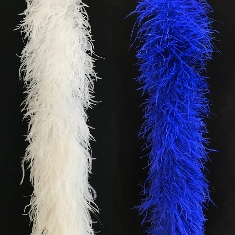 High Quality Bulk 2 Meter Ostrich Feather Boa 1 To 20 Layer Feather