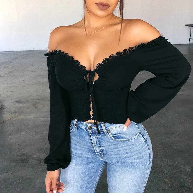 low cut off the shoulder top