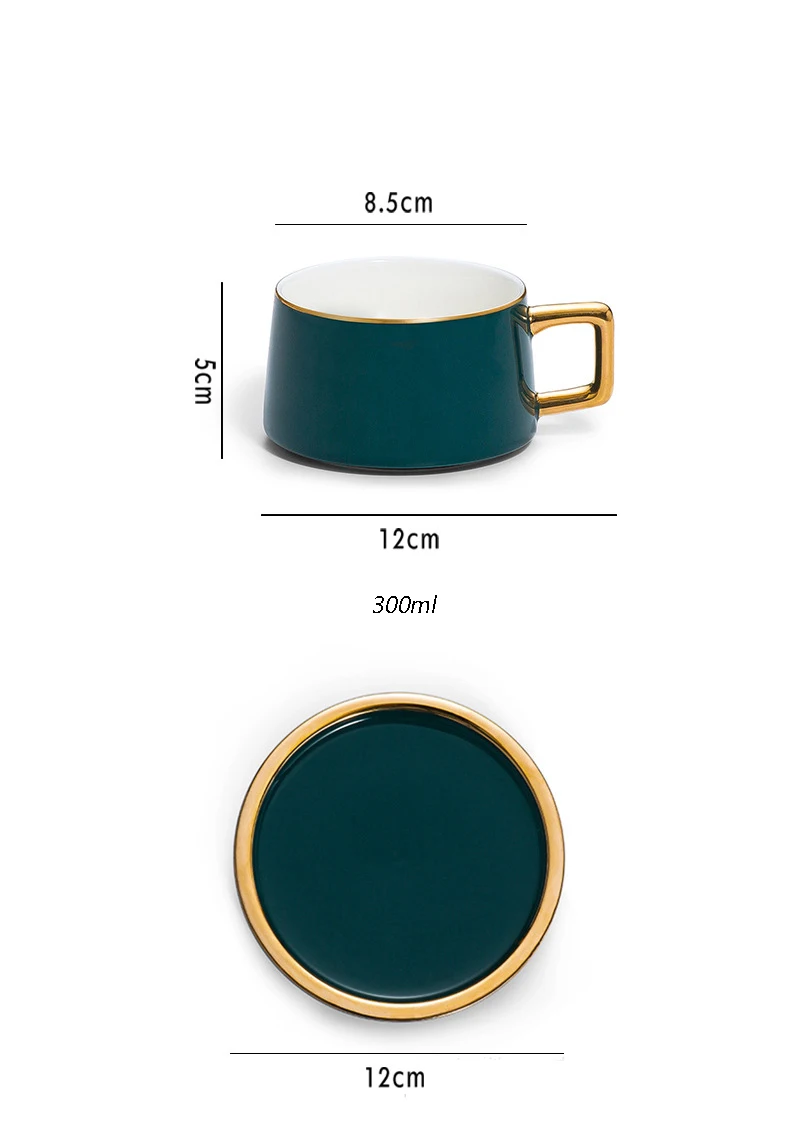 North European Coffee Cup And Saucer Set Custom Ceramic Mug Tea Cup Tea ...