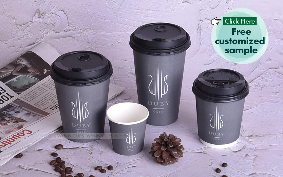 Custom coffee paper cups