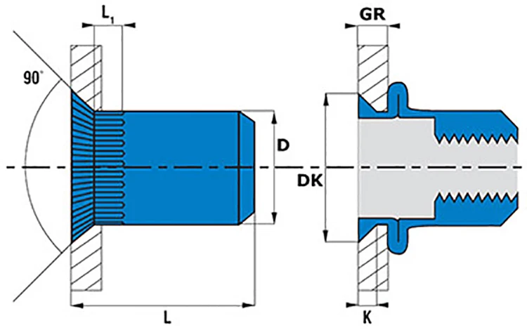 Rivet-Nut-Countersun
