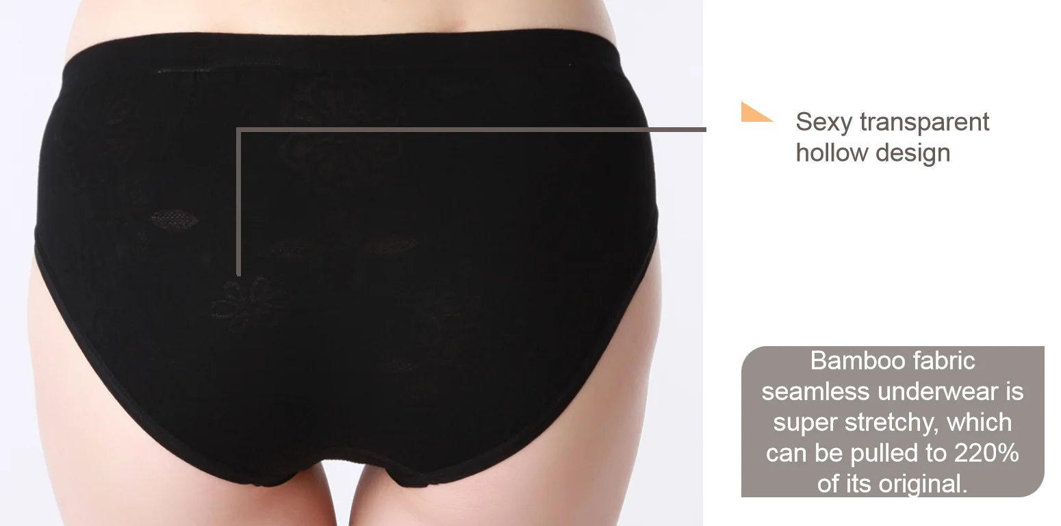 High Quality Cool Customized Design Bamboo Fabric Briefs Seamless