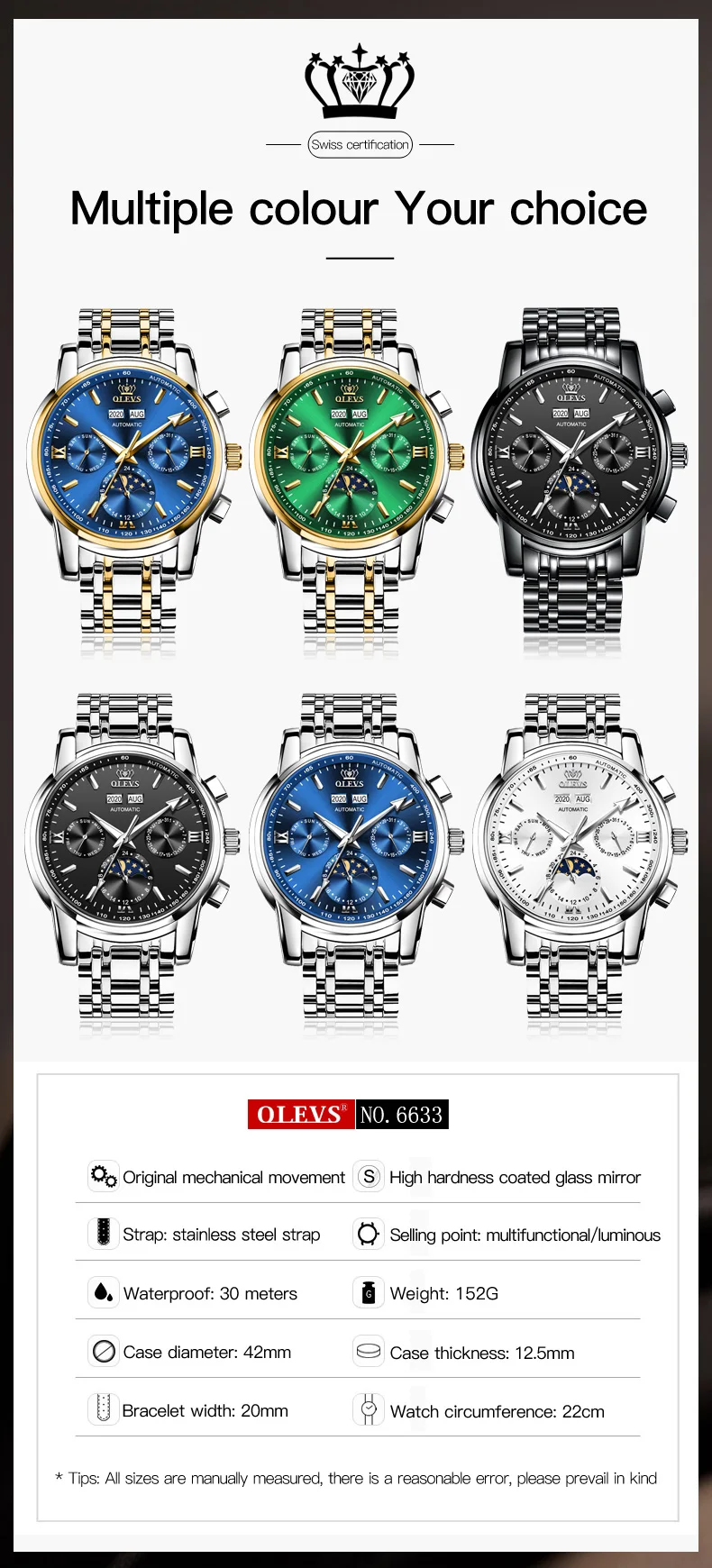 Olevs Watch Mechanical | GoldYSofT Sale Online