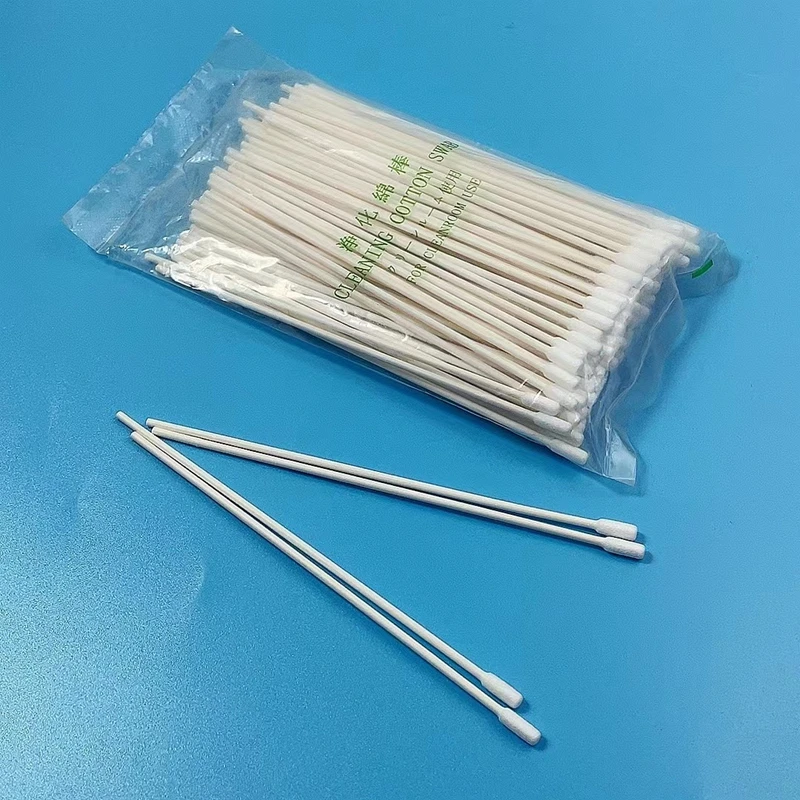 6-Inch Industrial Clean Cylindrical Dust-Free Purified Cotton Swab for ...