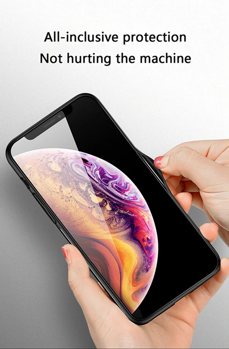 OTAO OEM Pattern Tempered Glass Back Cover Case For iPhone 11 Pro Max XS XR X 8 7 Plus Space Sky Glossy Mobile Phone Bags & Case