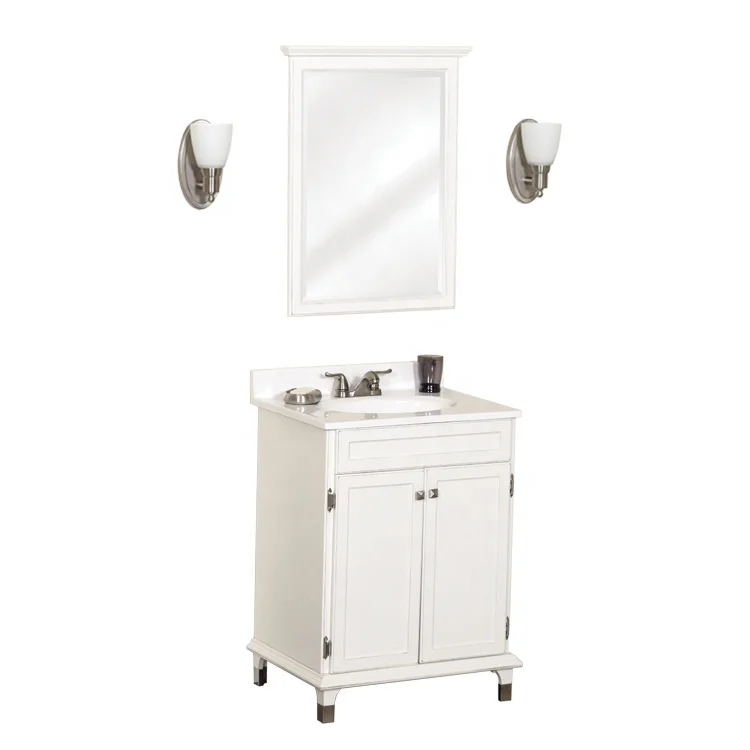 Modern Cheap Furniture White Sink Single New Modern Bathroom Cabinet