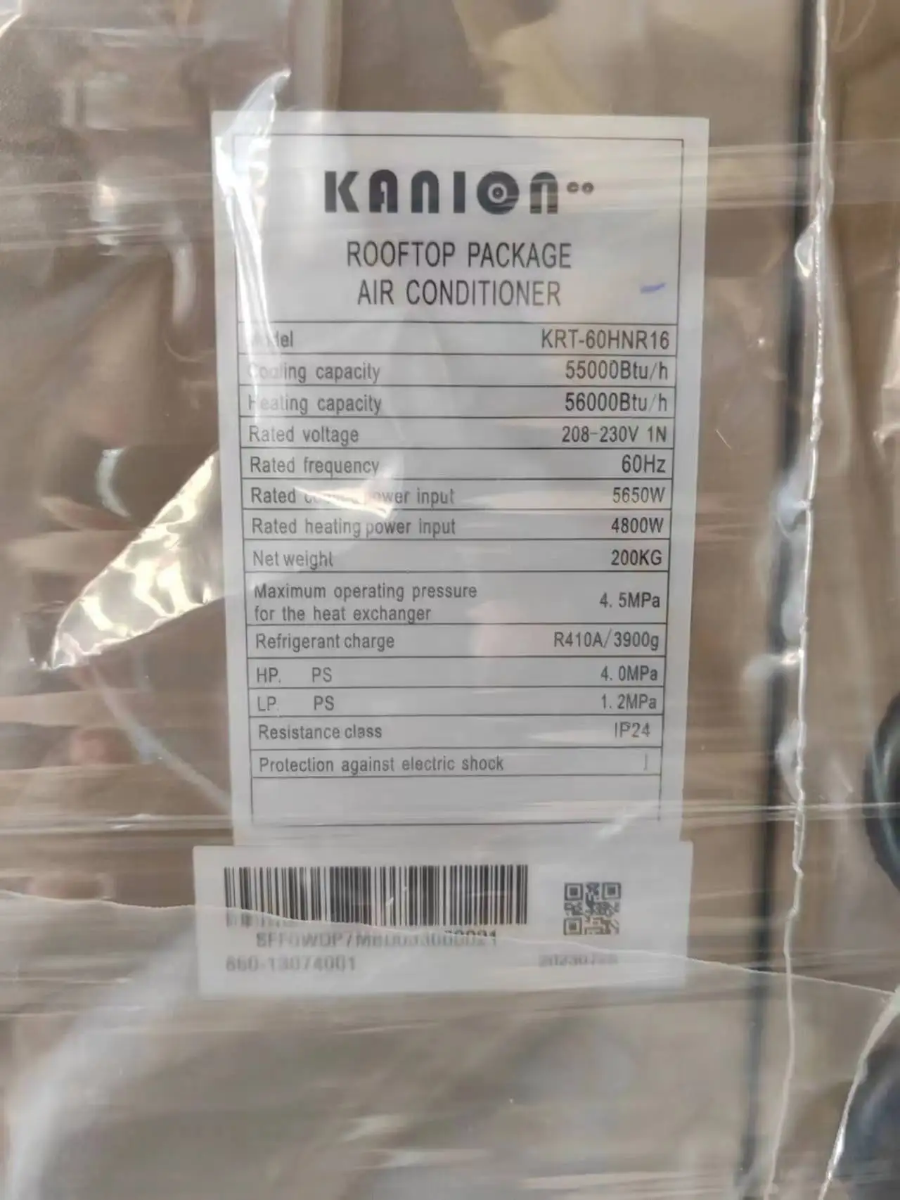 Heating Inverter Rooftop Unit, KANION, 60000BTU, 16SEER - detail 12