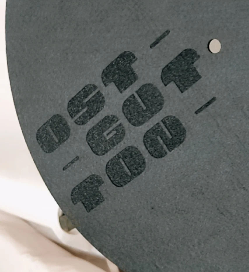 Custom design laser print logo LP Vinyl Record Slip Mat