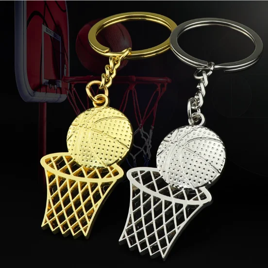 2020 新款定制运动礼品篮球钥匙扣体育场吊坠运动钥匙链