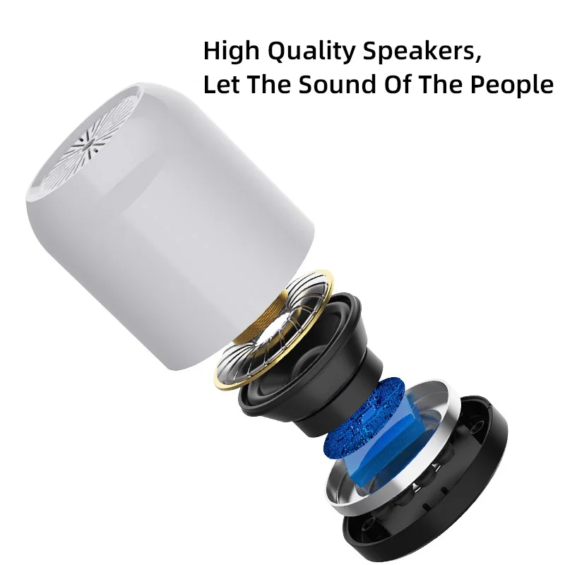 A11 colorful LED MINI Bluetooths Speaker with TF USB Wireless speaker Portable Music Sound Box Loud speakers For Phone - ANKUX.COM