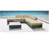 Cheap wicker modern outdoor L shaped sofa set furniture