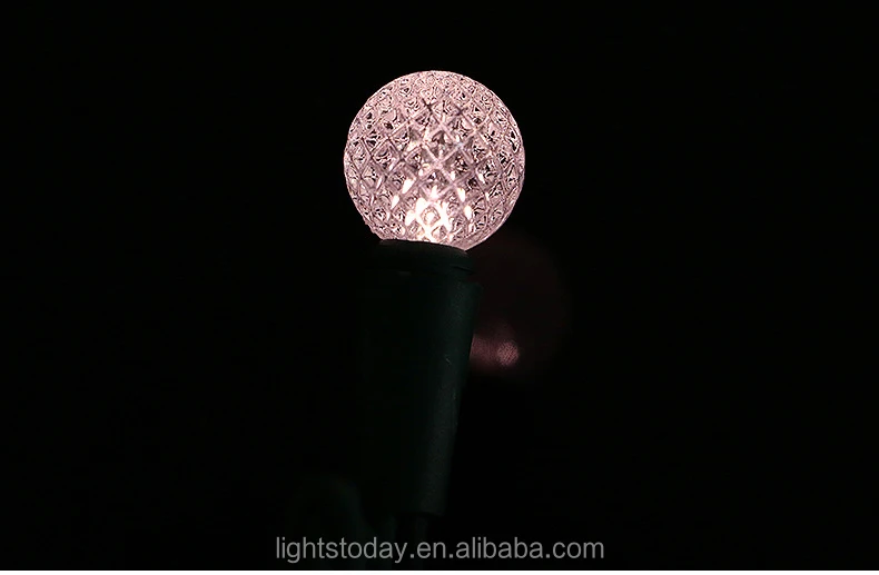 G14 global faceted LED bulb string set