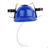 Beer and Soda Guzzler Helmet Drinking Hat Novelty Gift Toys Creative Drink Hat Suit for Beer Festival Party Oktoberfest SA4261