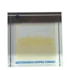 Custom Glass Paperweight 3D Laser Engraved Crystal Cube For Corporate Souvenir Gift
