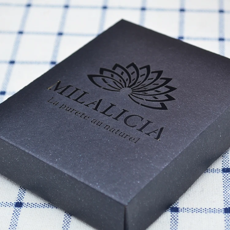 Logo perso<em></em>nalised wedding souvenirs packing laser cut black present box