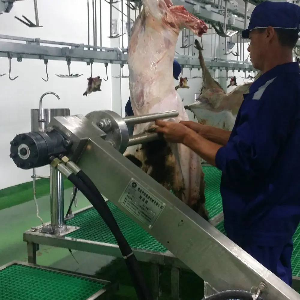 Meat Rrail System Sheep Slaughterhouse Overhead Meat Conveyor System – Efficient Meat ...