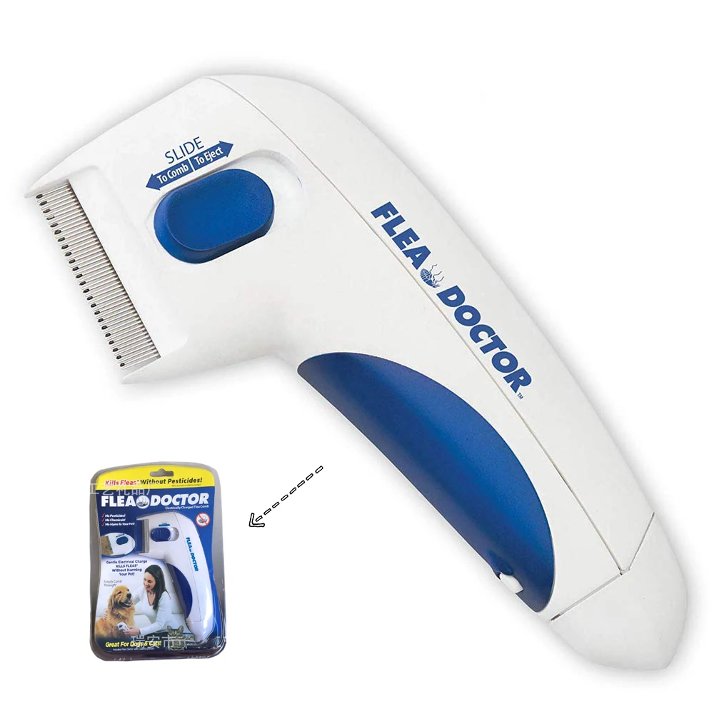 Pet Tick Eliminator Pet Flea Lice Cleaner Comb Electric Anti Flea Comb