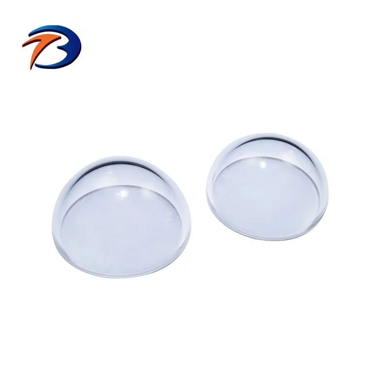 Fused silica quartz  dome  bk7 material glass domes and Sapphire domes for CCTV camera and underwater camera