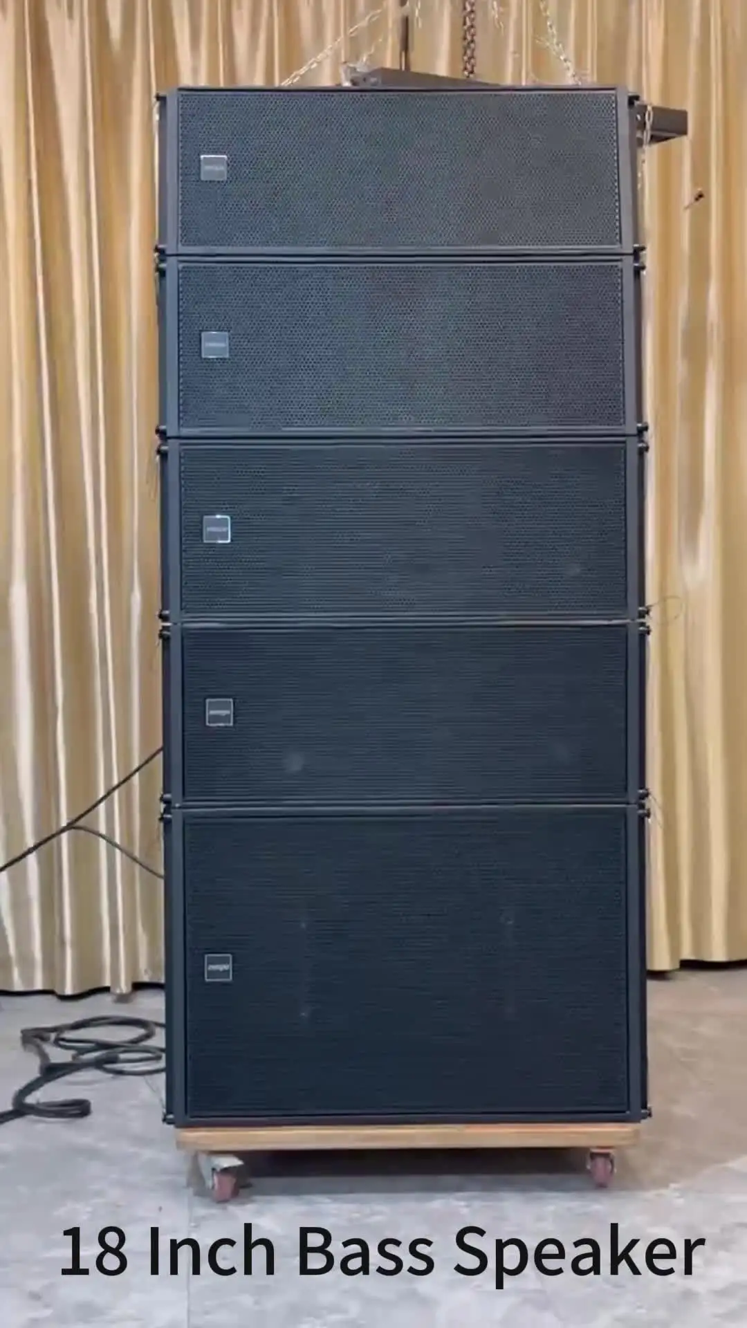 Dual 18 Inch Bass Speakers - Powerful 1200W-7800W Output