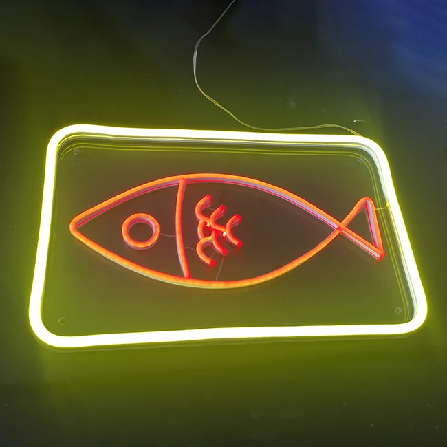 China flex acrylic led neon decor sign for store decoration