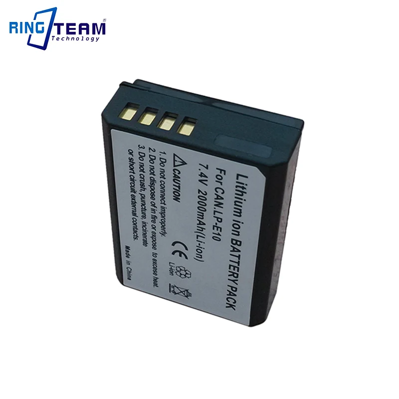 For Canon EOS Rebel T3 T5 T61100D 1200D 1300D EOS  Kiss X50 Camera  7.4V Rechargeable  Battery LPE10  E10  LP-E10 supplier