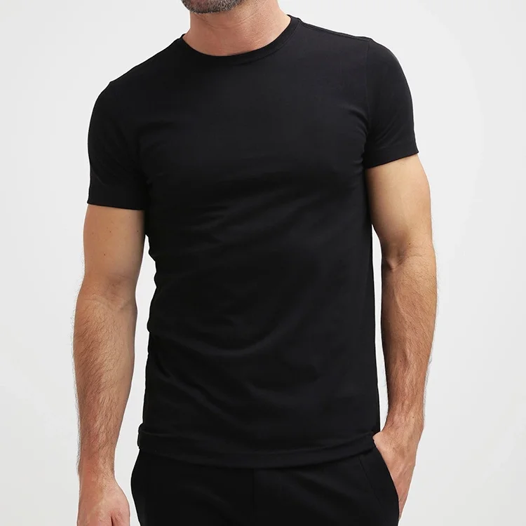 Wholesale Pima Cotton T Shirts Half Neck Sky Blue Tshirt Custom Personaliable Men Shirts With Short Sleeve Buy Custom Personaliable Blank Shirts For Men Pima Cotton T Shirts With Logo Custom Mock Neck