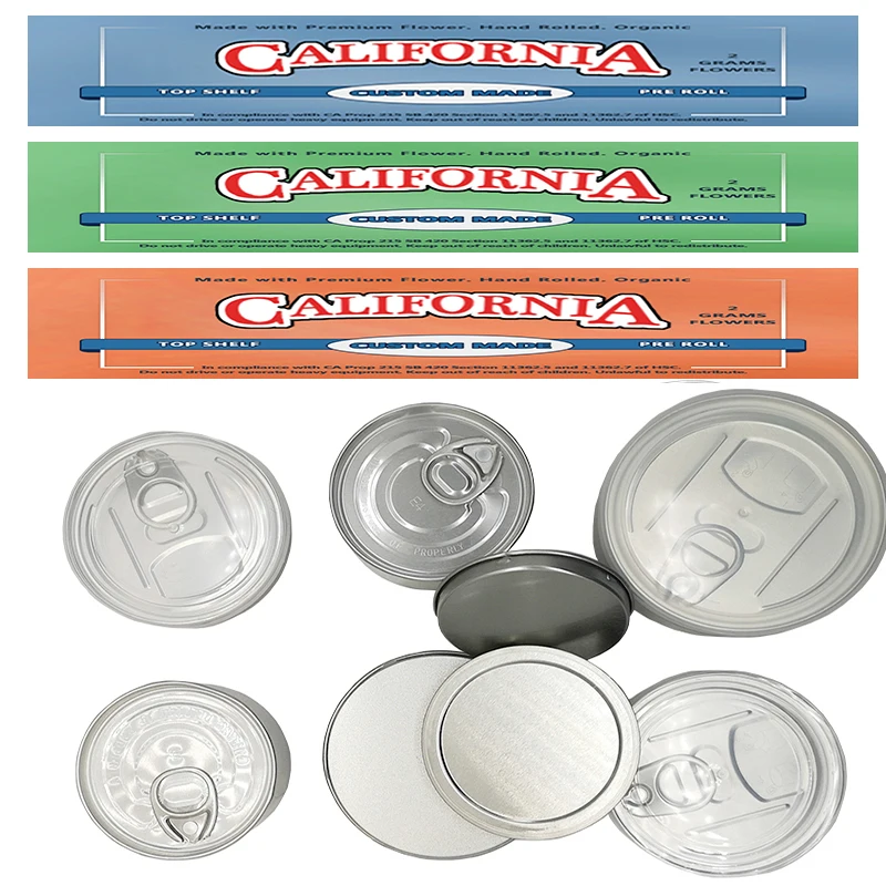 Hand Pressed Self Seal Smell Proof Aluminum Presstin Can Food Grade Canned Packaging Press It In ...
