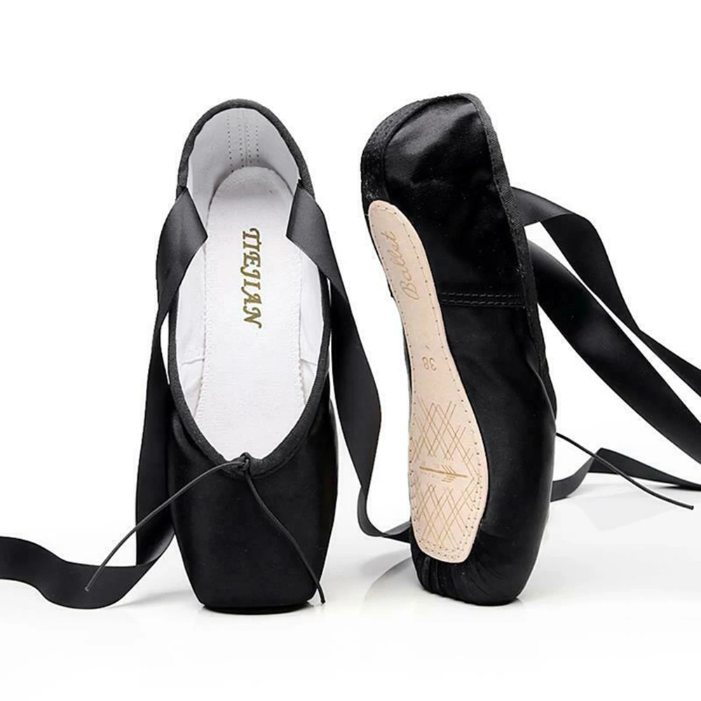 Hot selling fashion girls training dance flat soft-soled pointe ballet dance shoes dance shoe.jpg