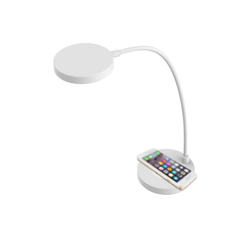 2020 New High Quality Smart Phone 5 W  Wireless Charger With Led Desk Lamp