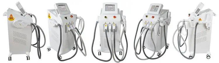 4 in 1 808 diode laser hair removal + Elight skin rejuvenation + ND YAG laser tattoo removal + RF slimming machine