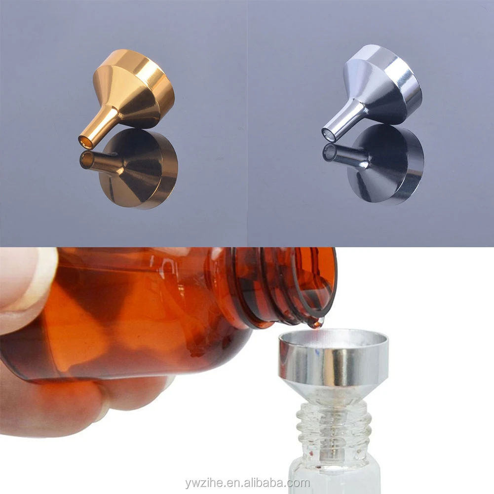 Mini Entonnoirs En Métal Toureal - 4 Pièces Avec Pipette Pour Parfums Et Huiles Essentielles