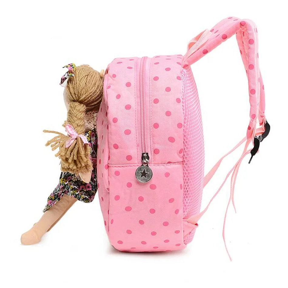 Cartoon Plush Doll Backpacks Girls School Backpack Custom Children Baby
