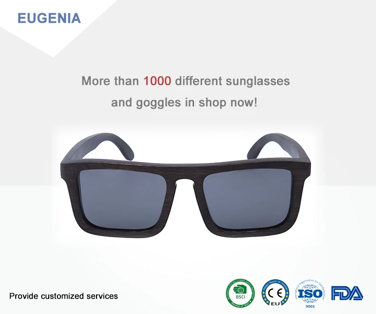 EUGENIA 2020 Europe design gafas de sol de madera mirror effect unisex Eco friendly wooden sunglasses
