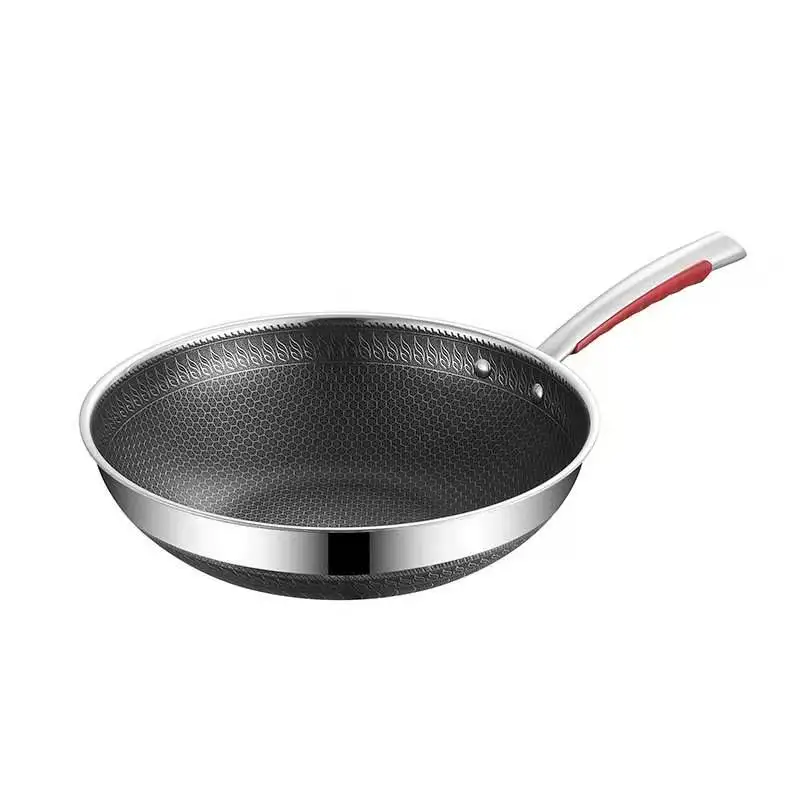 Anti-scald Handle Honeycomb Fry Pan Non-coated Pancake Pan Nonstick Pan  Induction Cooker – the best products in the Joom Geek online store