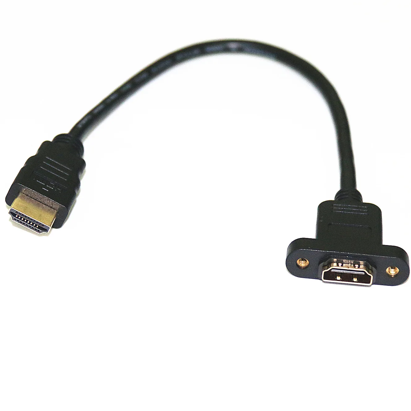Hdmi 4k Male To Hdmi Female Screw Wall Mount Panel Mount 2.0 Extension