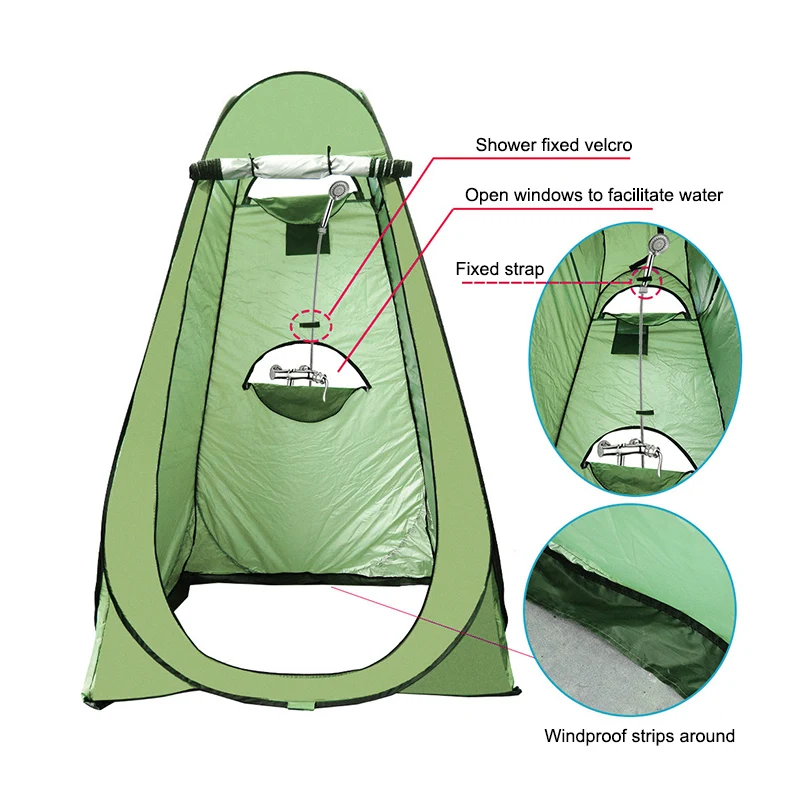 Automatic Folding Waterproof Portable Sports Pop Up Privacy Shower Tents Camping Outdoor for Toilet