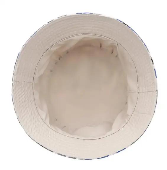 股票高品质时尚韩国夏威夷桶帽可逆花卉图案 100% 聚酯桶帽