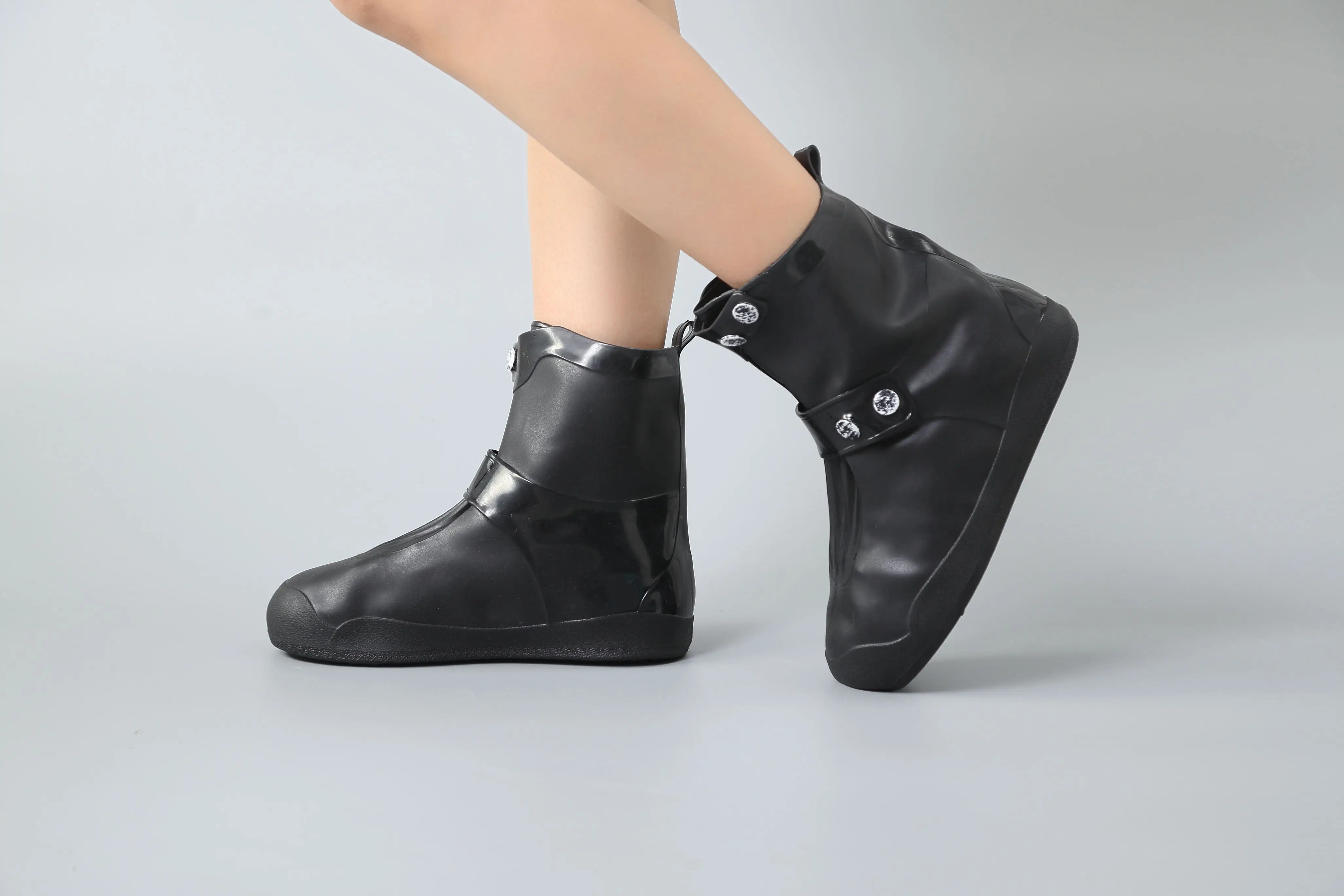 Copriscarpe In Silicone Antipioggia E Antiscivolo - Unisex Per Uomini, Donne E Bambini - Foto 7