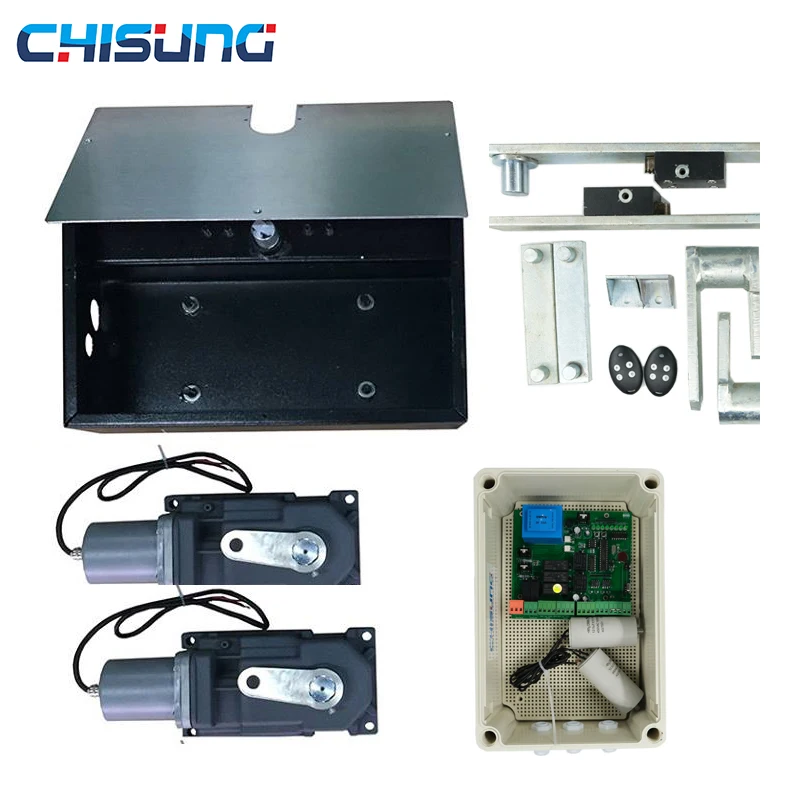 Ac220v Motor 200kg Automatic Swing Underground Gate Opener With Remote