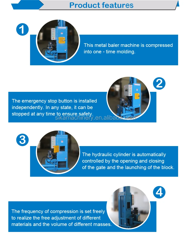 Aluminum Can Recycling Machine Vertical Hydraulic Metal Baler Machine Buy Aluminum Can