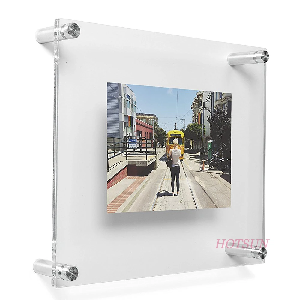 High Clear Decorative Acrylic Wall Panel With 4 Sets Of Screws To