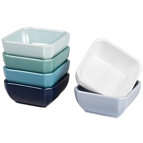 Delling 3 Oz Ceramic Dip Dipping Bowls Set Soy Sauce Bowl Cups for Sushi Tomato Sauce Dish Bowl factory