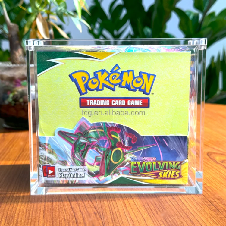pokemon card acrylic case Magnetic Pkc Etb Box Case! Pokmon Protective Display! The top and bottom of each case are custom Poke Armor- English Booster Box