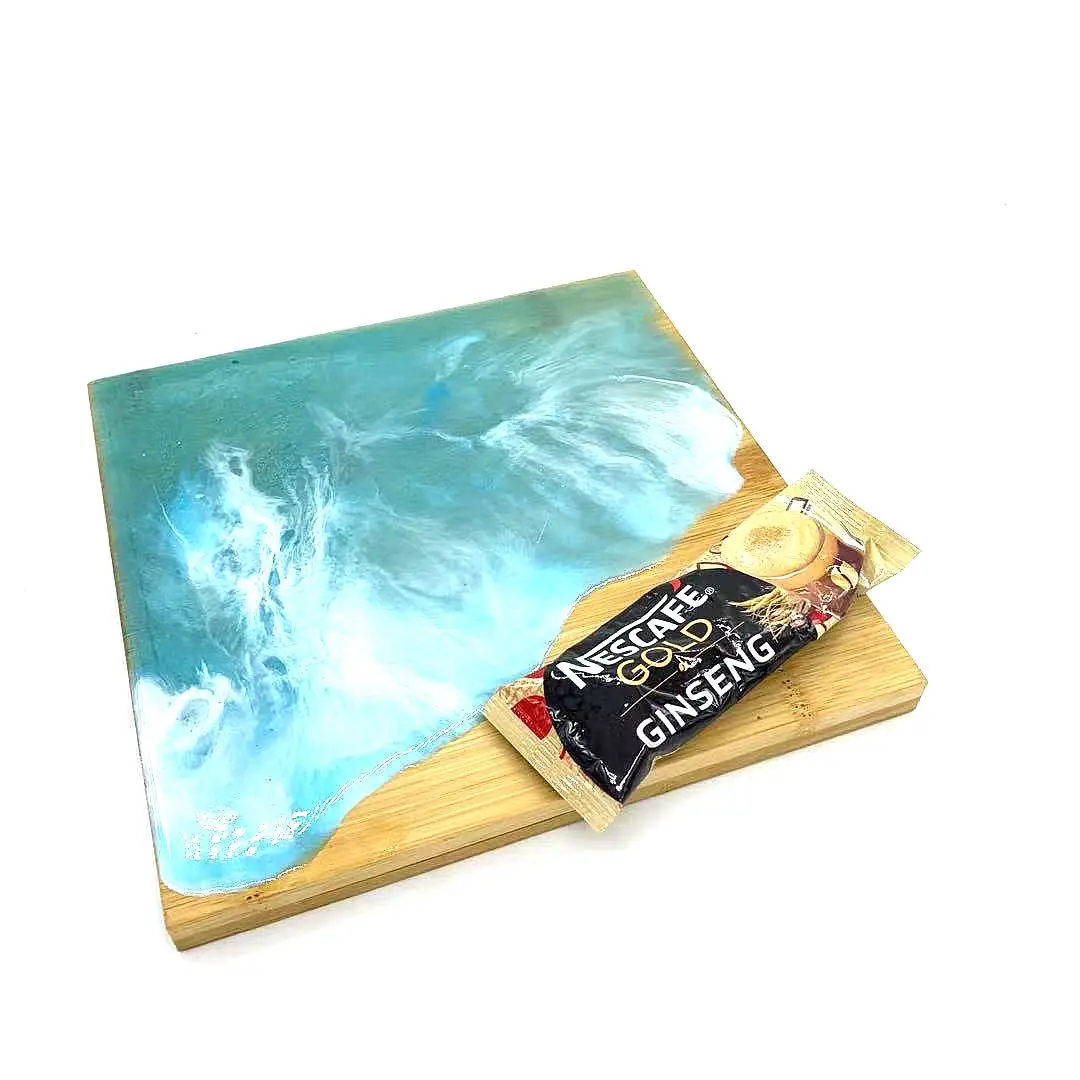 Epoxy Resin Natural Bamboo Cutting Board Cheese Board Buy Bamboo