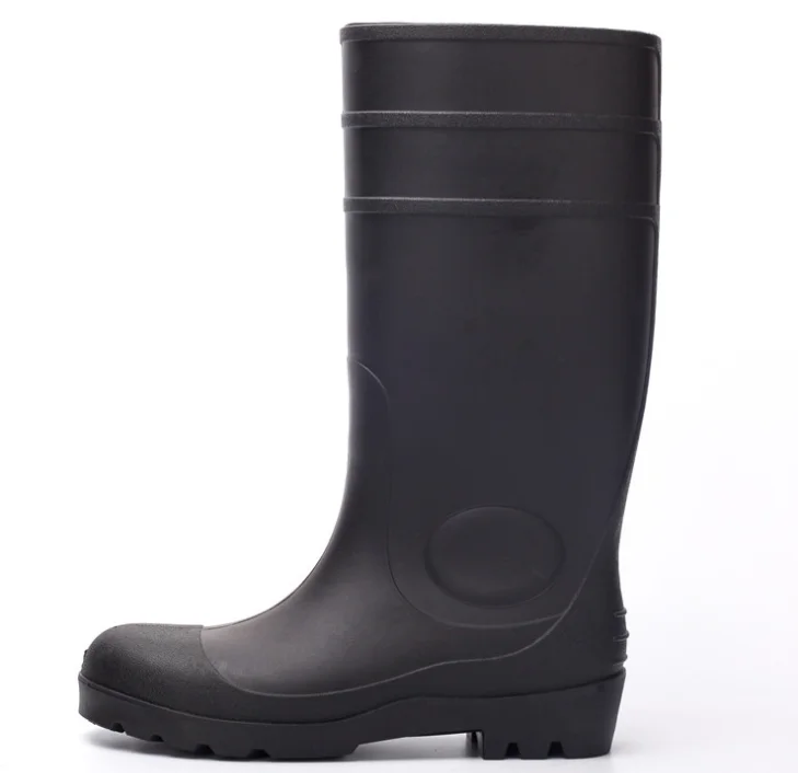 Men High Pvc Rain Boots Waterproof Industry Safety With Or Without