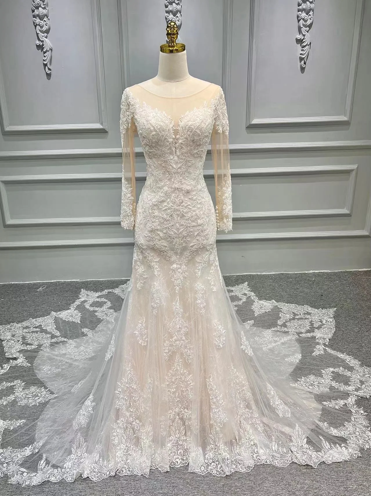 Mermaid Sweetheart Empire Lace Tulle Wedding Dress Buy Mermaid