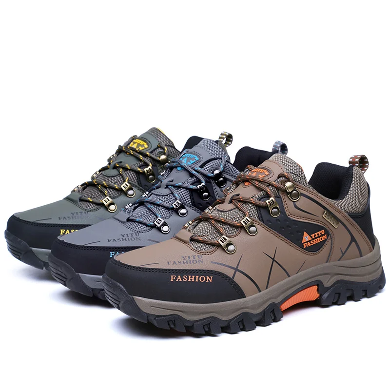 YT High quality men's outdoor sports shoes non-slip climbing shoes large size low-top hiking shoes for men