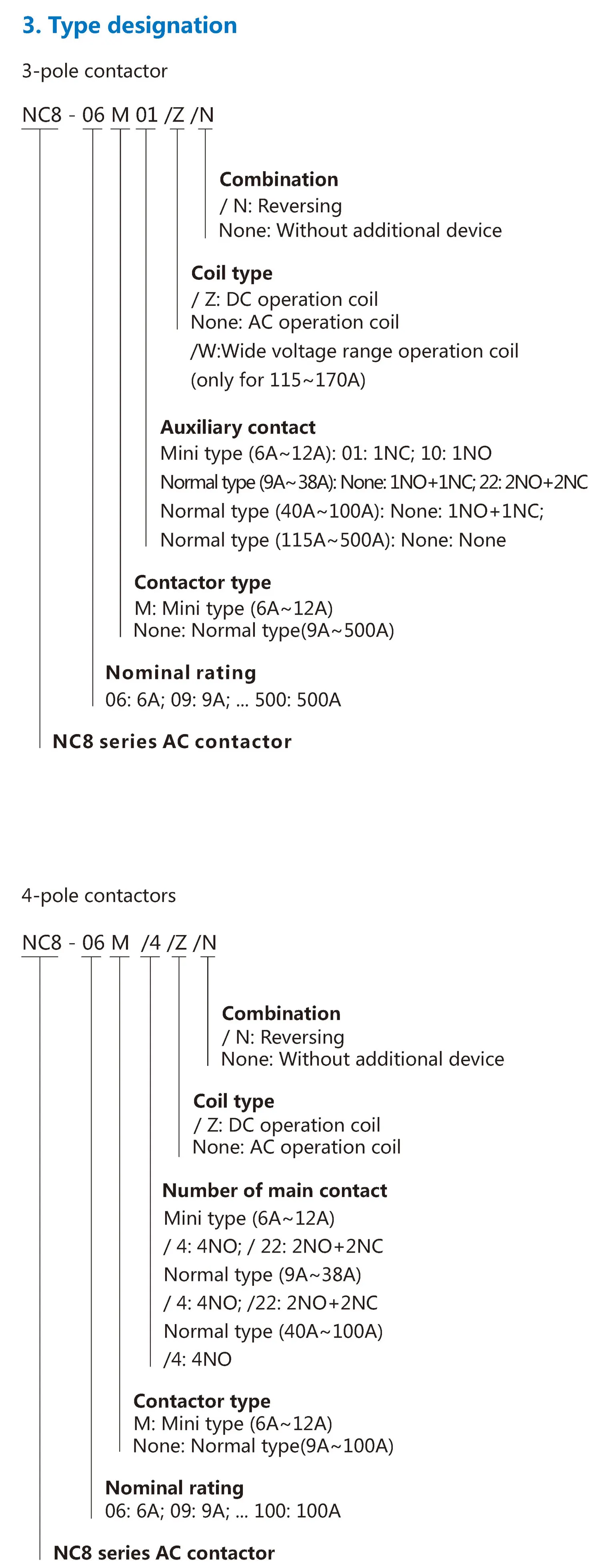 Chint original NC8 Contactor 3P 4P NC8-09 NC8-12 NC8-18 NC8-25 NC8-32 NC8-38 NC8-40 NC8-50 NC8-65 NC8-80 NC8-100 CHNT Contactor